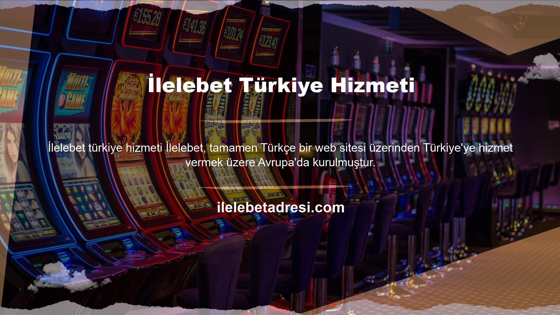 Bahisçiler yabancı dil kullanmakla pek ilgilenmezler ancak Türkiye'de kurulan İlelebet oyun siteleri bahis ve casino işlemleri için güvenlidir