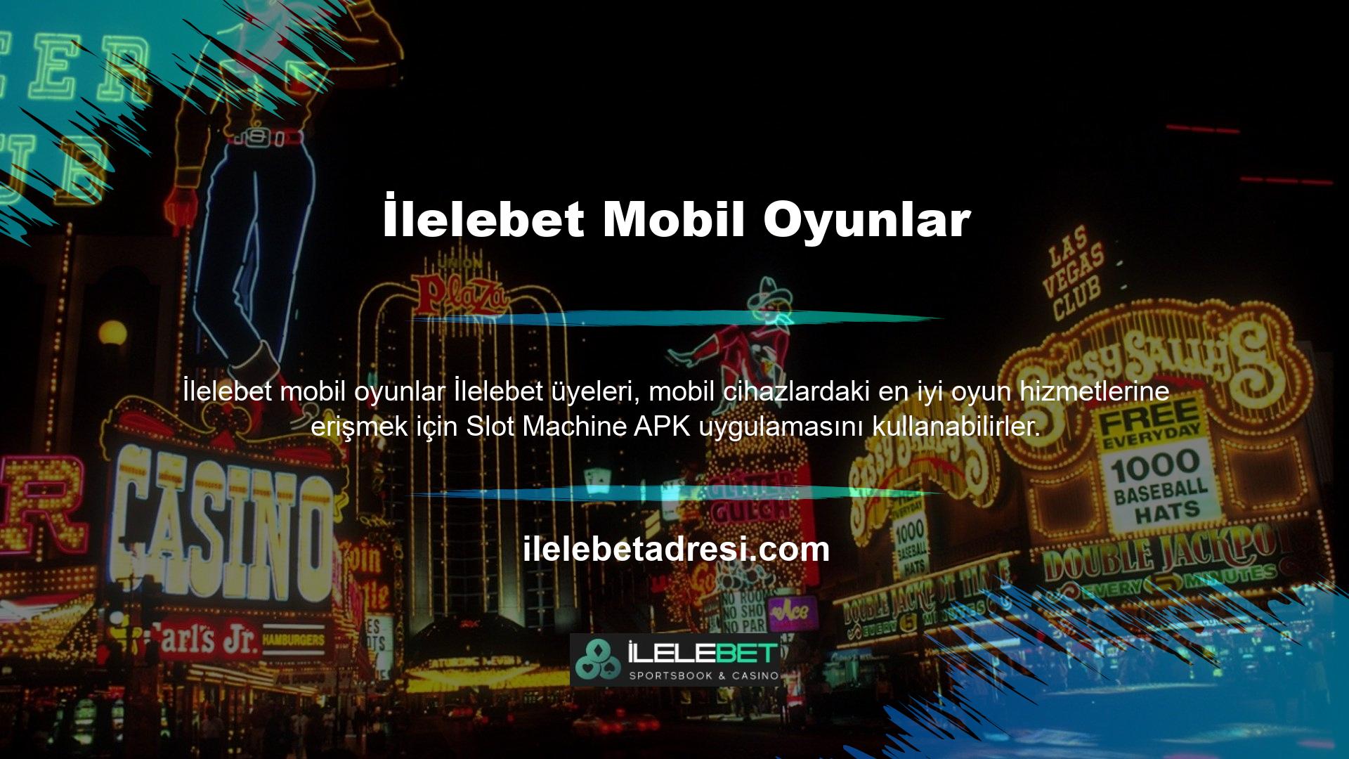 İlelebet sitesi, erişim seçeneklerine sahip mobil cihazlarla uyumlu olarak listelenmiştir, ancak APK uygulamasını indiren kullanıcılar için erişim daha kolaydır